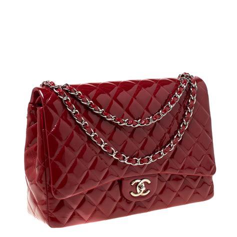 red patent leather chanel bag